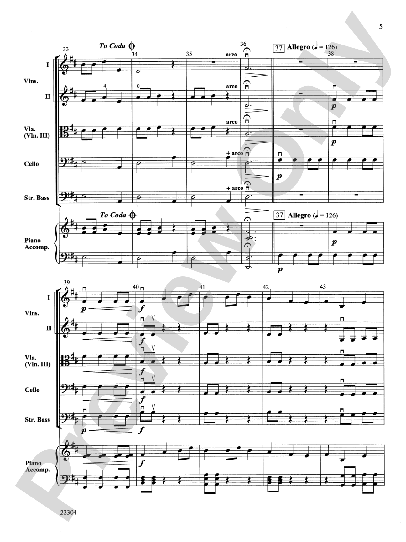 Kabuki Dance: String Orchestra Conductor Score & Parts