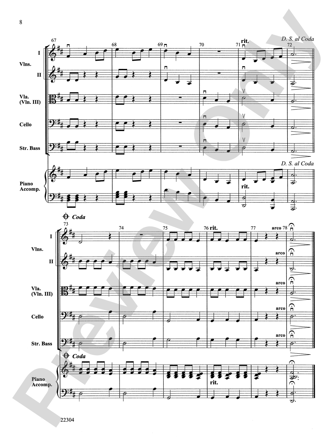 Kabuki Dance: String Orchestra Conductor Score & Parts