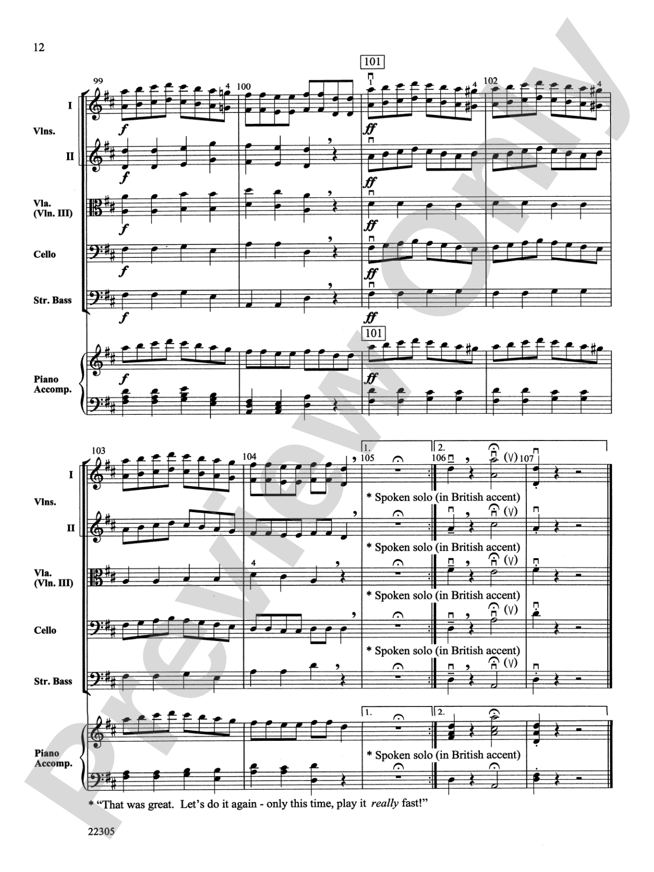 Pirates!: String Orchestra Conductor Score & Parts