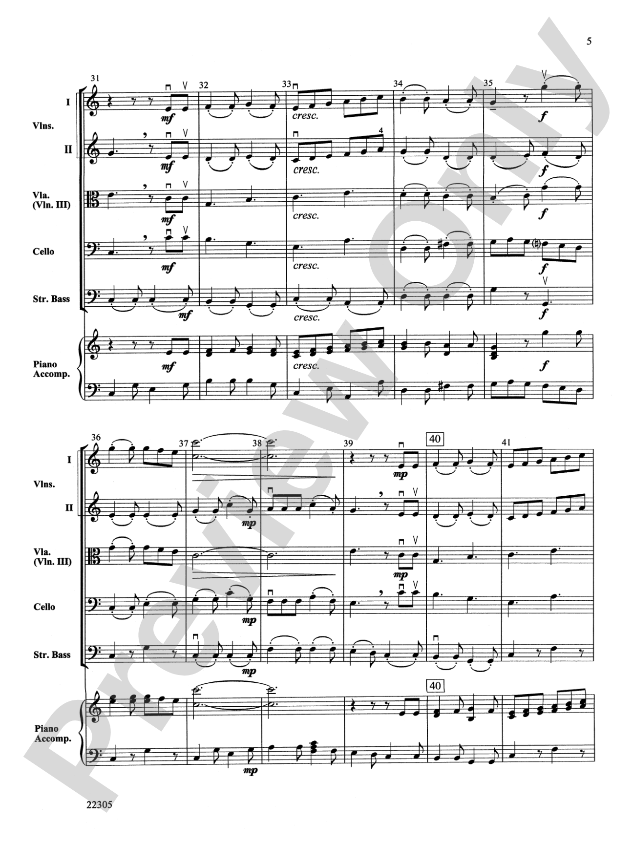 Pirates!: String Orchestra Conductor Score & Parts