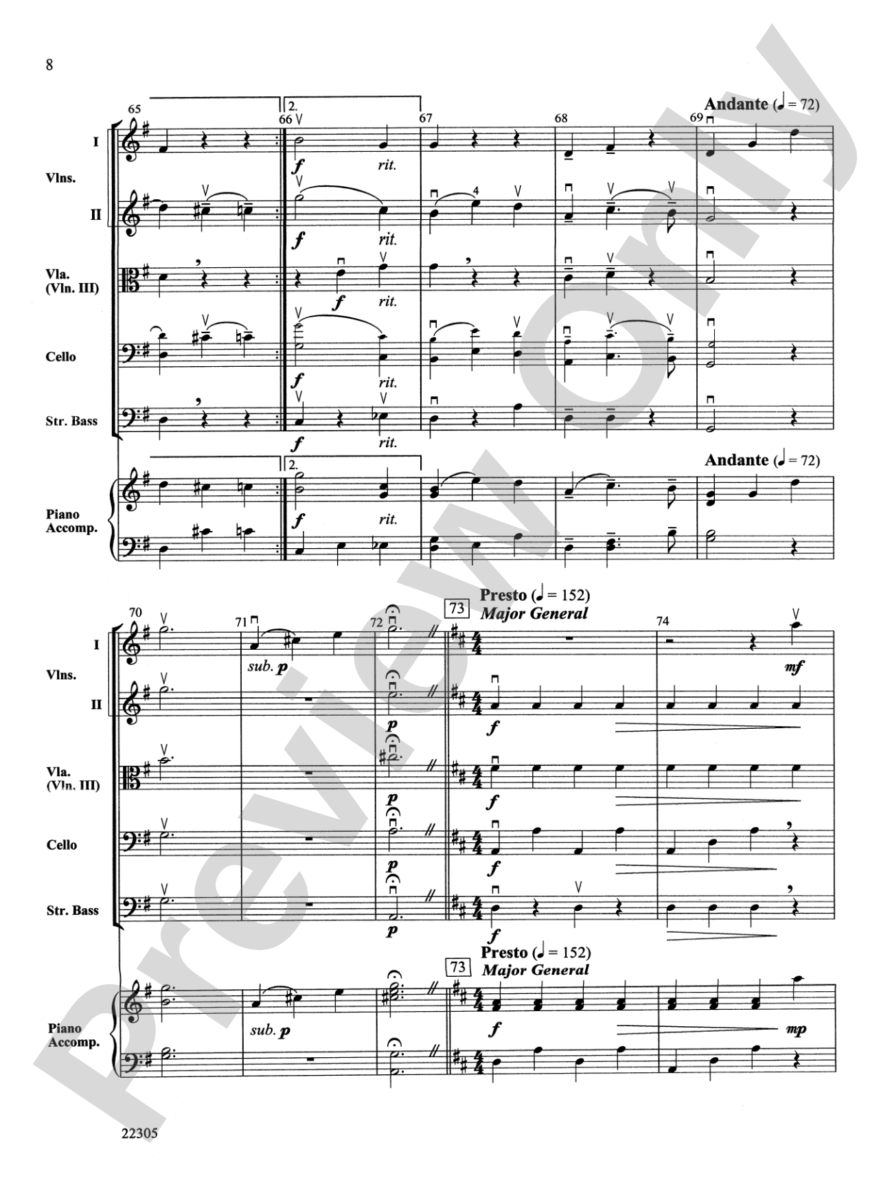 Pirates!: String Orchestra Conductor Score & Parts