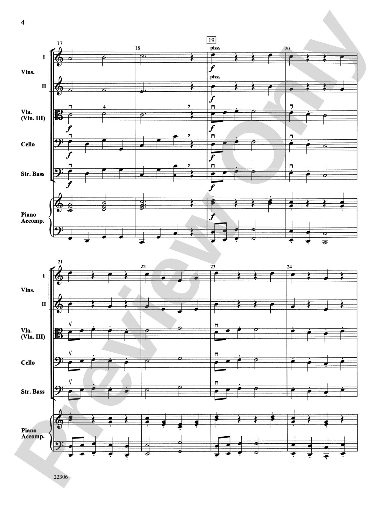 Rigaudon: String Orchestra Conductor Score & Parts