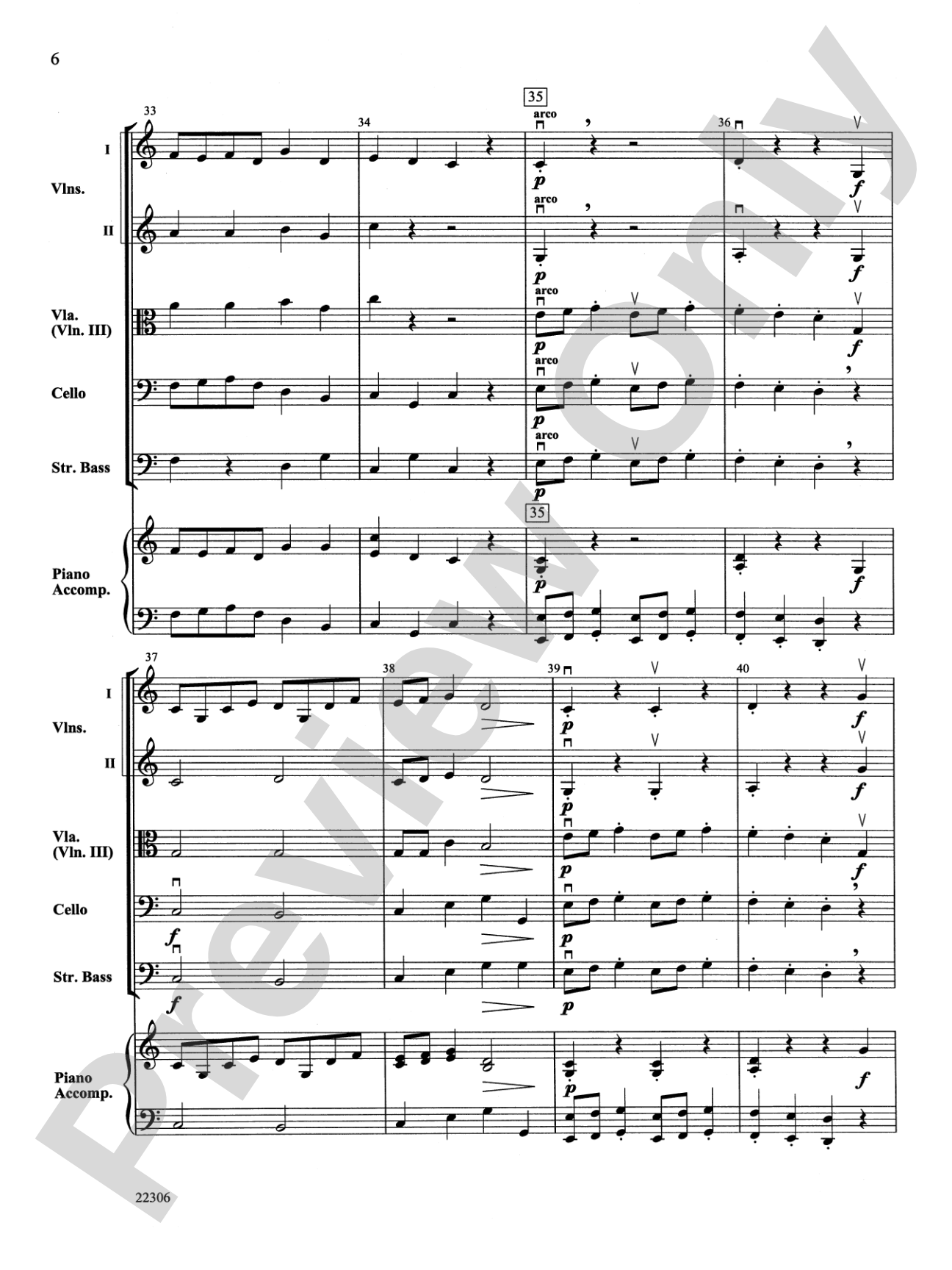 Rigaudon: String Orchestra Conductor Score & Parts