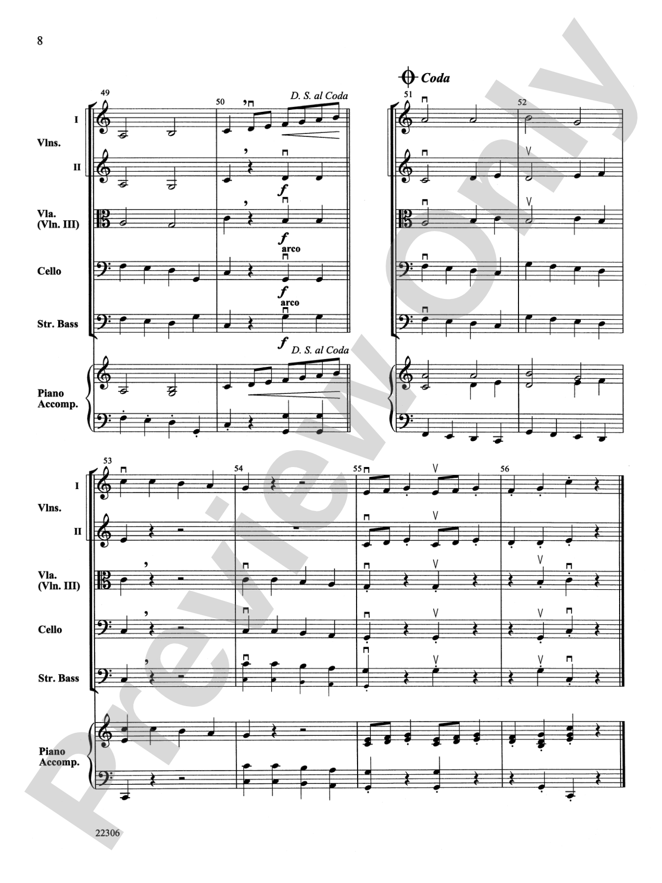 Rigaudon: String Orchestra Conductor Score & Parts