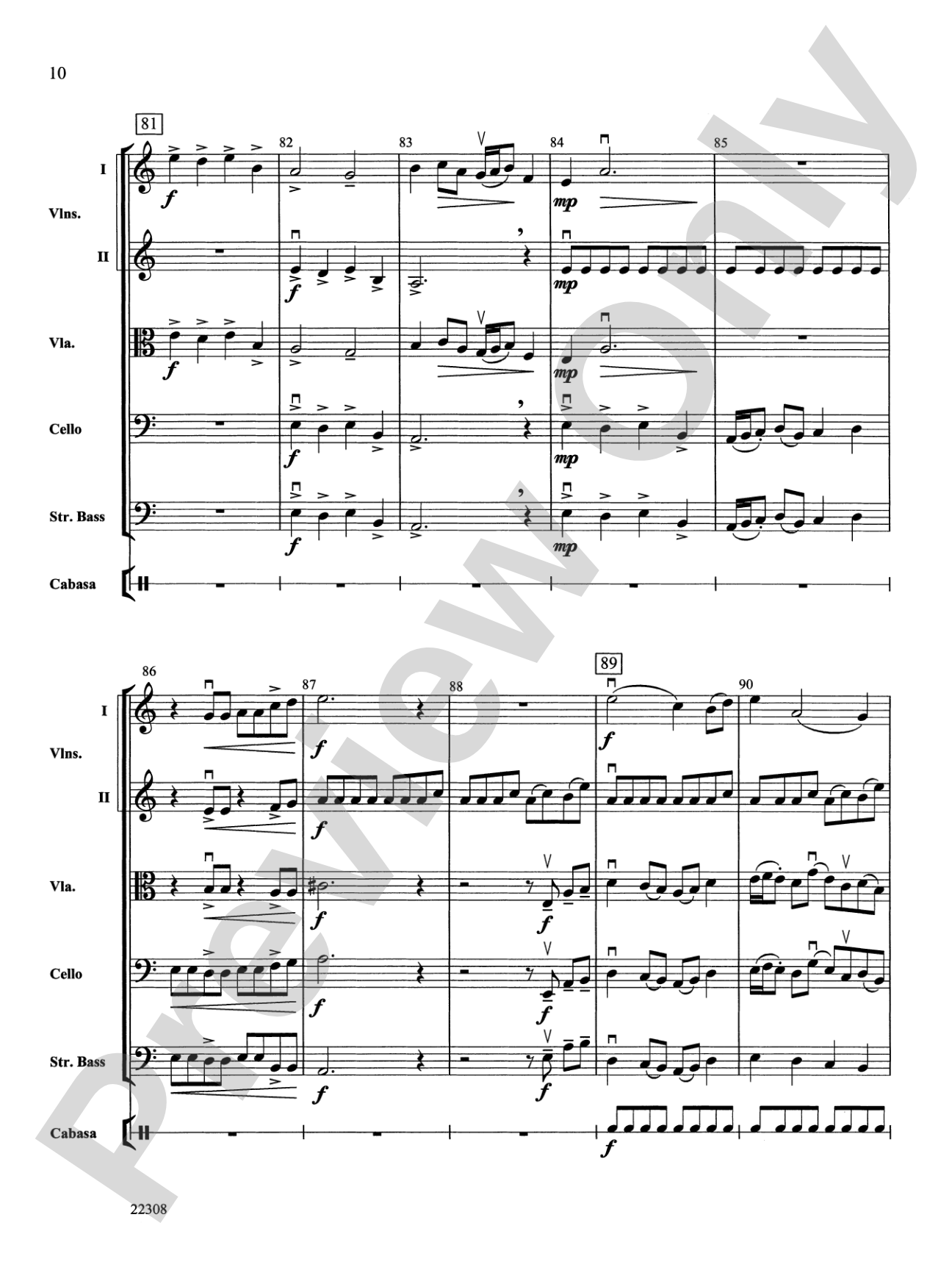 Peasant Dance: String Orchestra Conductor Score & Parts