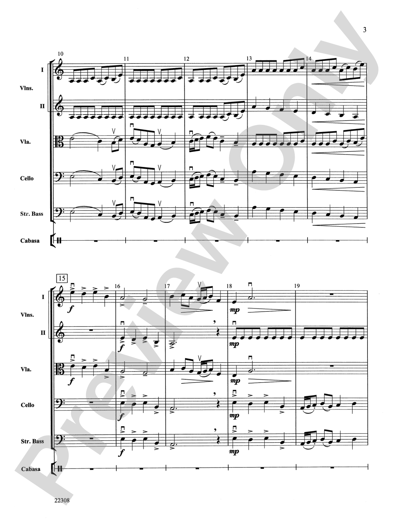Peasant Dance: String Orchestra Conductor Score & Parts