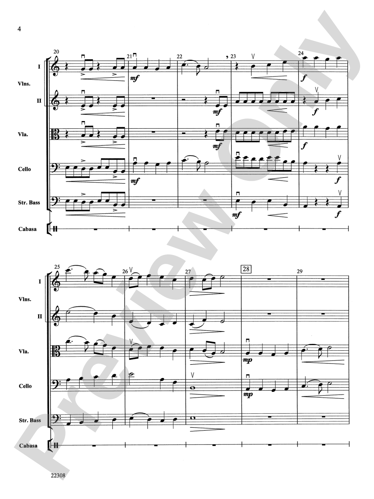Peasant Dance: String Orchestra Conductor Score & Parts