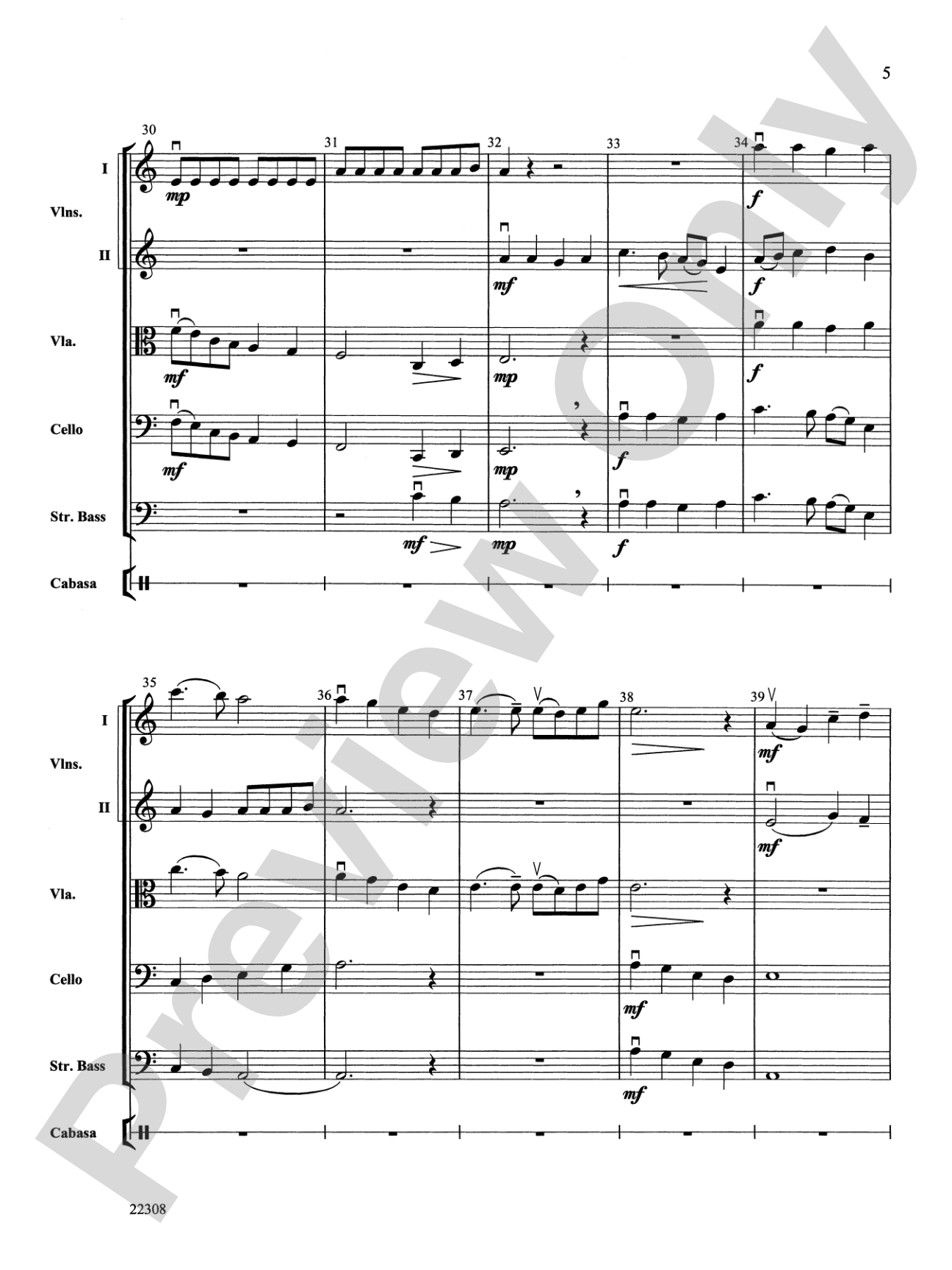 Peasant Dance: String Orchestra Conductor Score & Parts