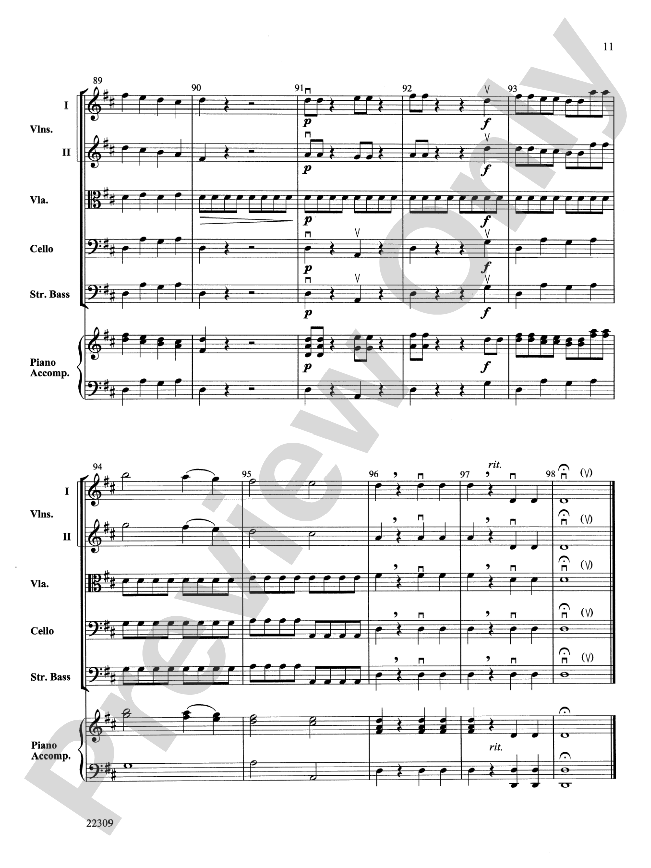Fanfare and Celebration: String Orchestra Conductor Score & Parts