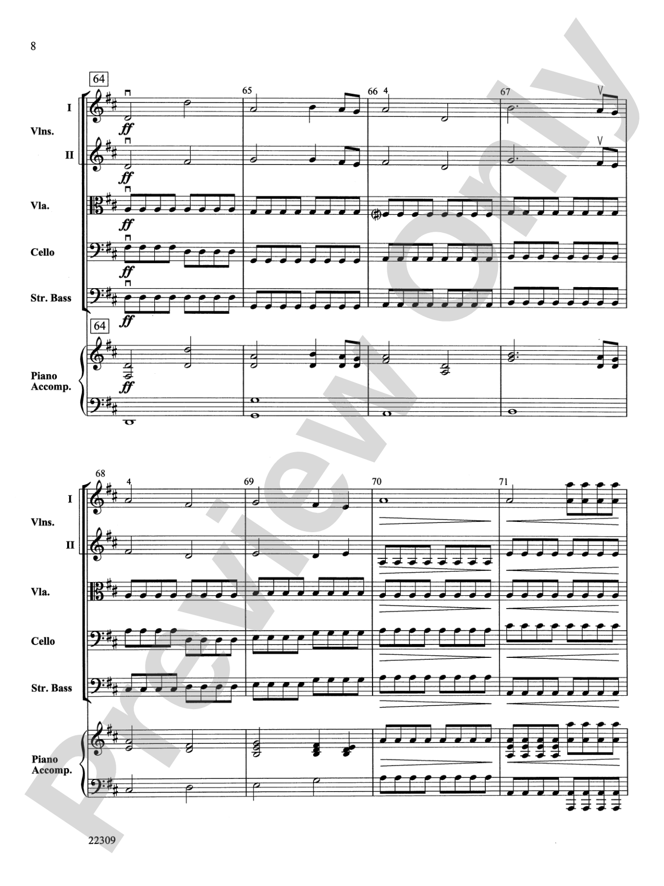 Fanfare and Celebration: String Orchestra Conductor Score & Parts