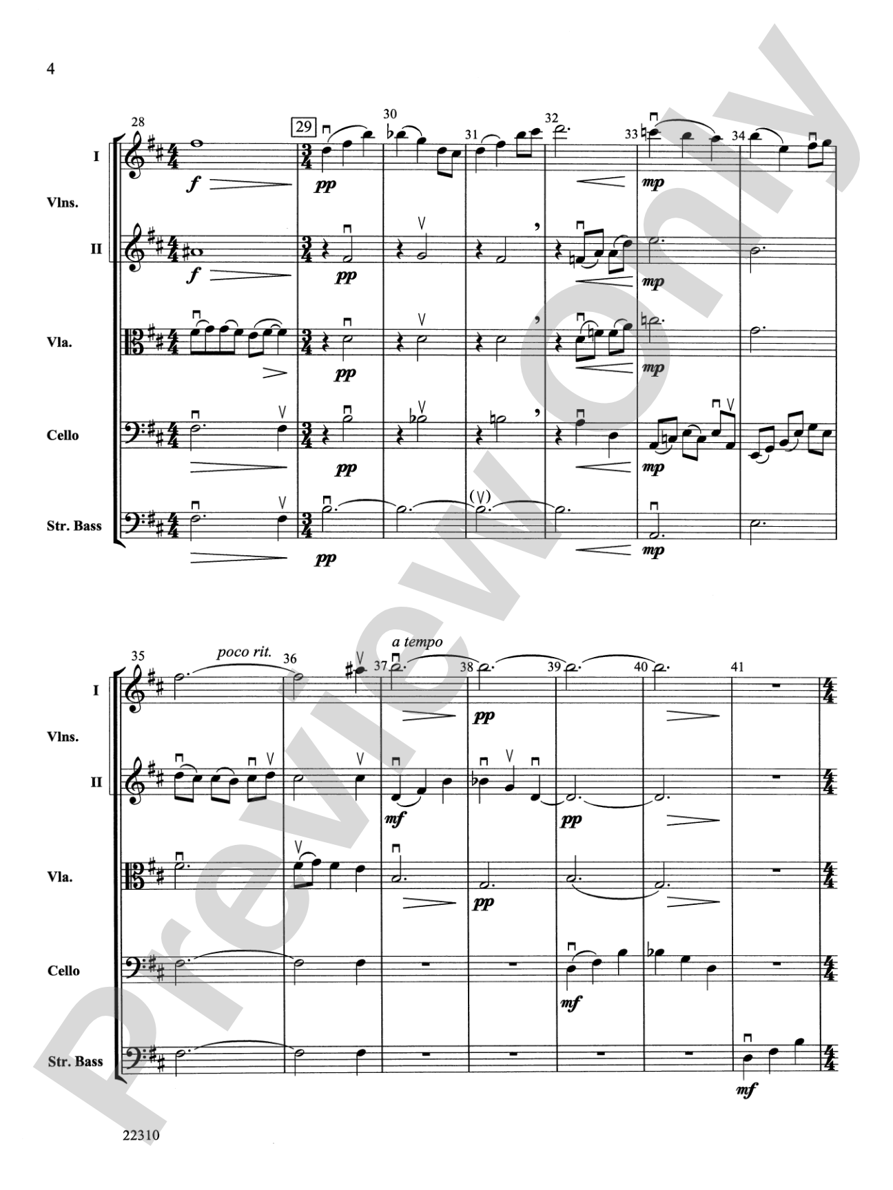 Incantations: String Orchestra Conductor Score & Parts