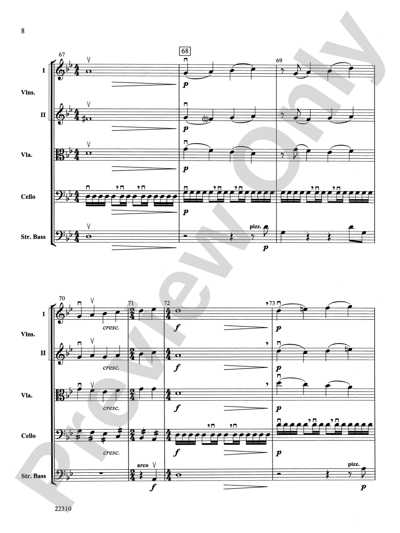Incantations: String Orchestra Conductor Score & Parts