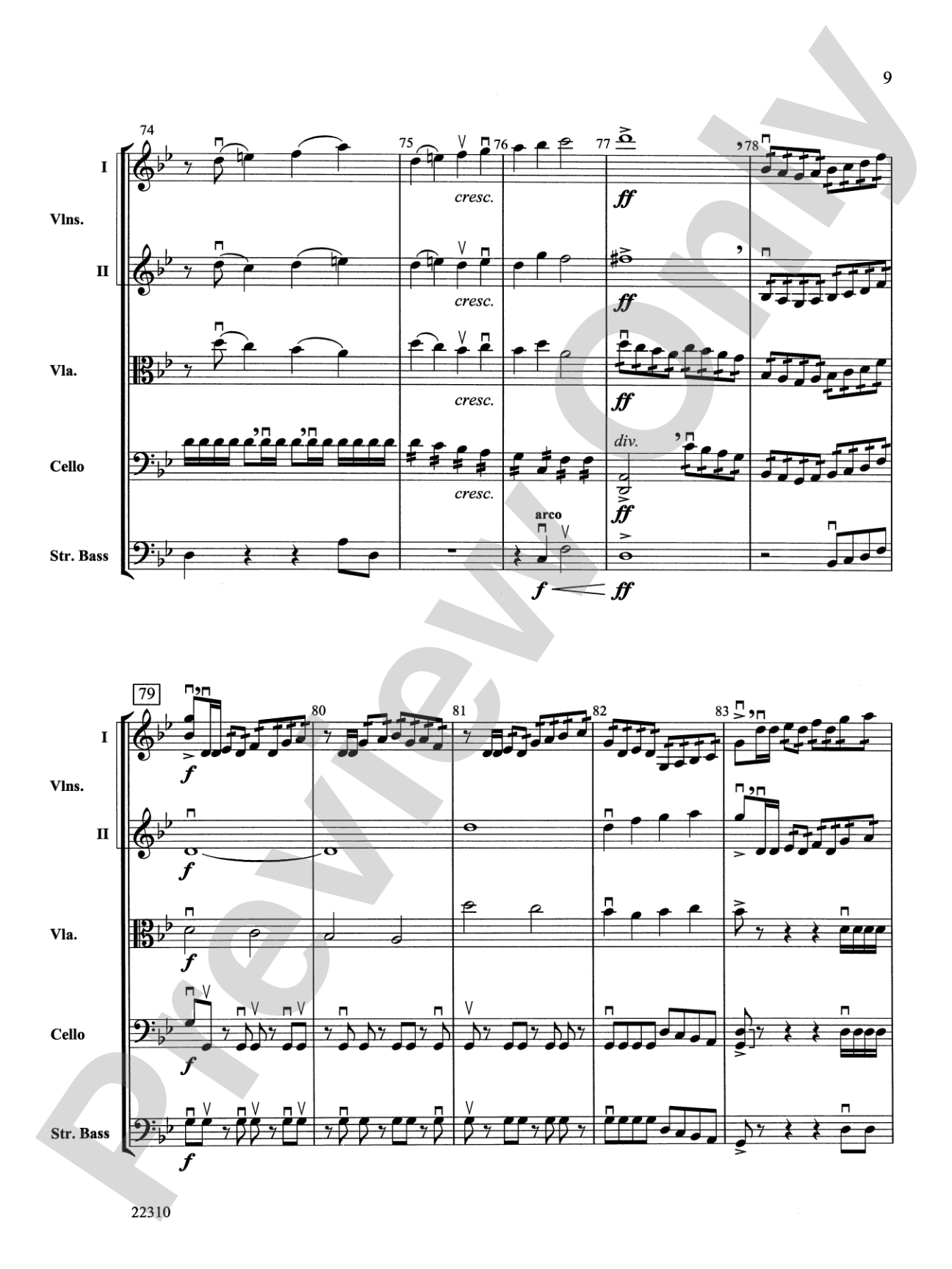 Incantations: String Orchestra Conductor Score & Parts