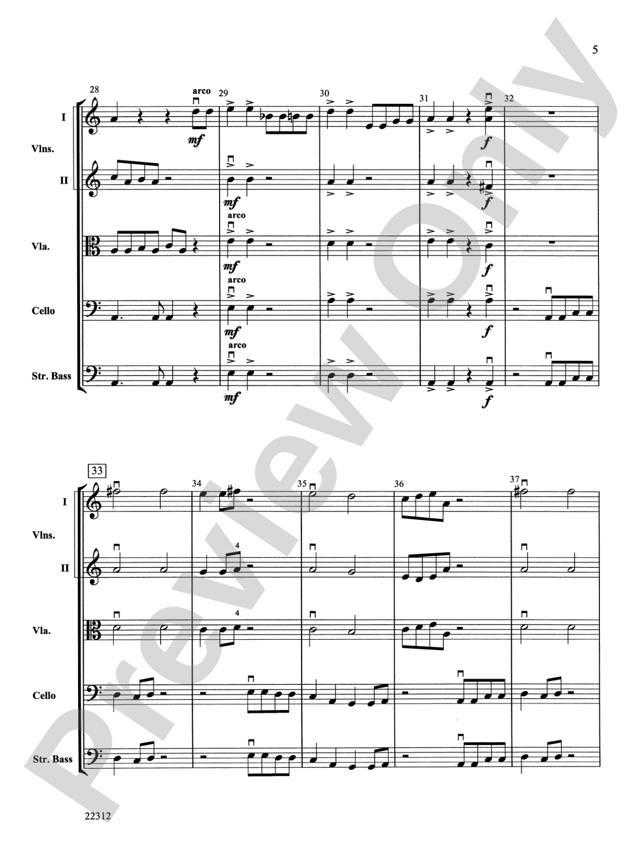 Secret Agent 440: String Orchestra Conductor Score & Parts