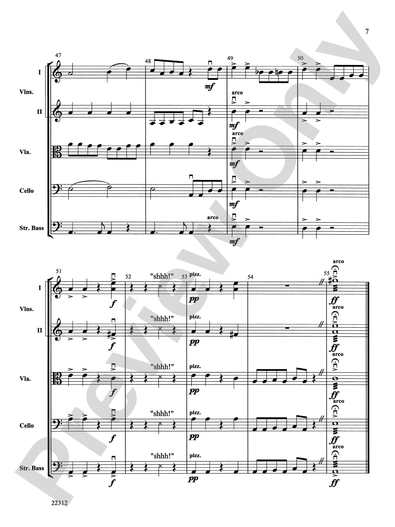Secret Agent 440: String Orchestra Conductor Score & Parts