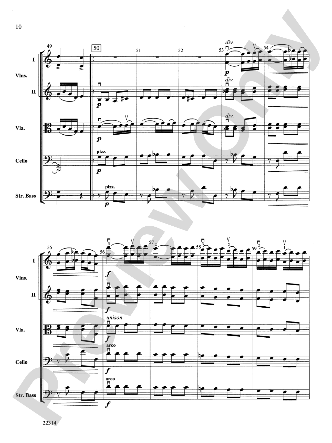 Sarabande and Gavotte: String Orchestra Conductor Score & Parts