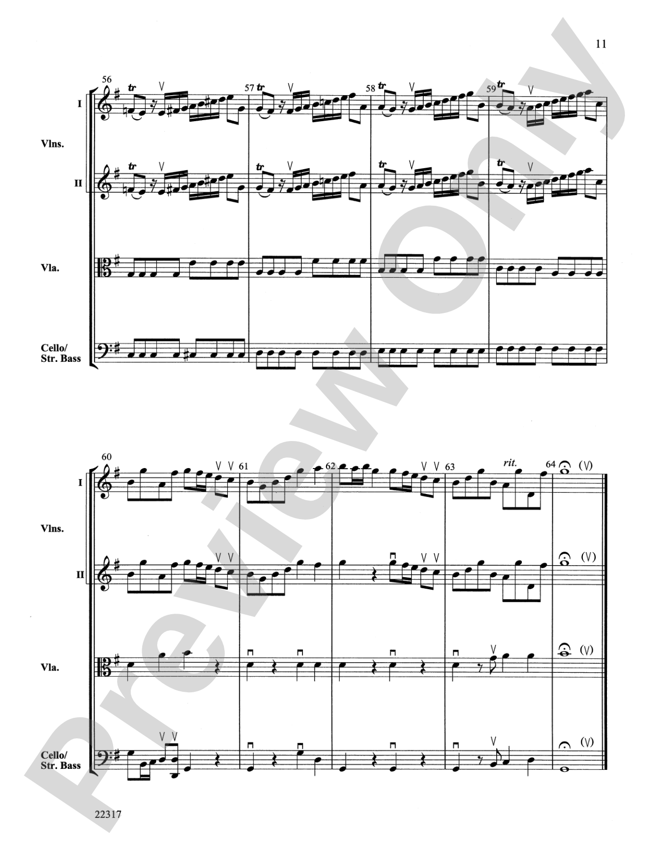 Concerto in G Major: Score