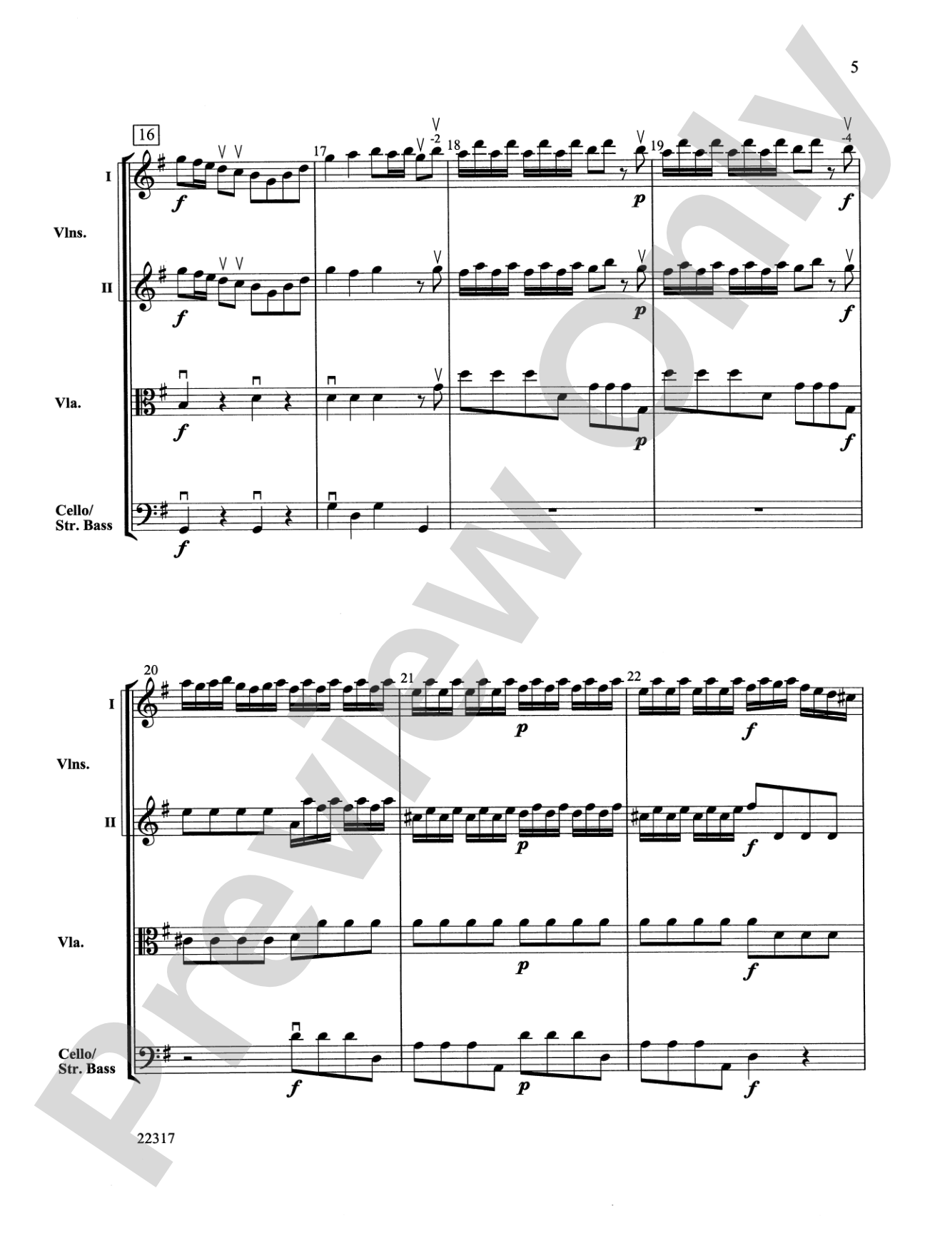 Concerto in G Major: Score