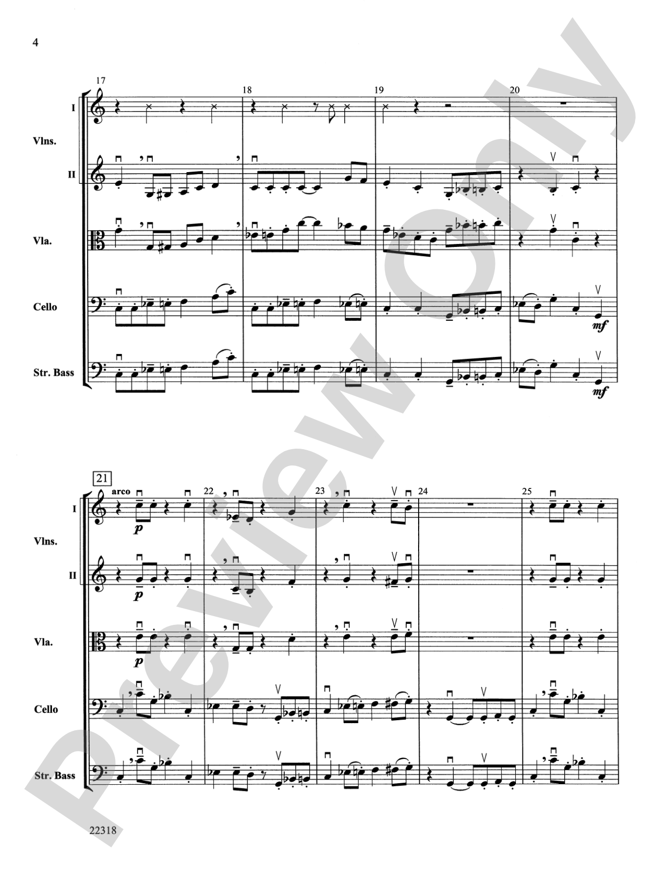 Lemon Twist: String Orchestra Conductor Score & Parts