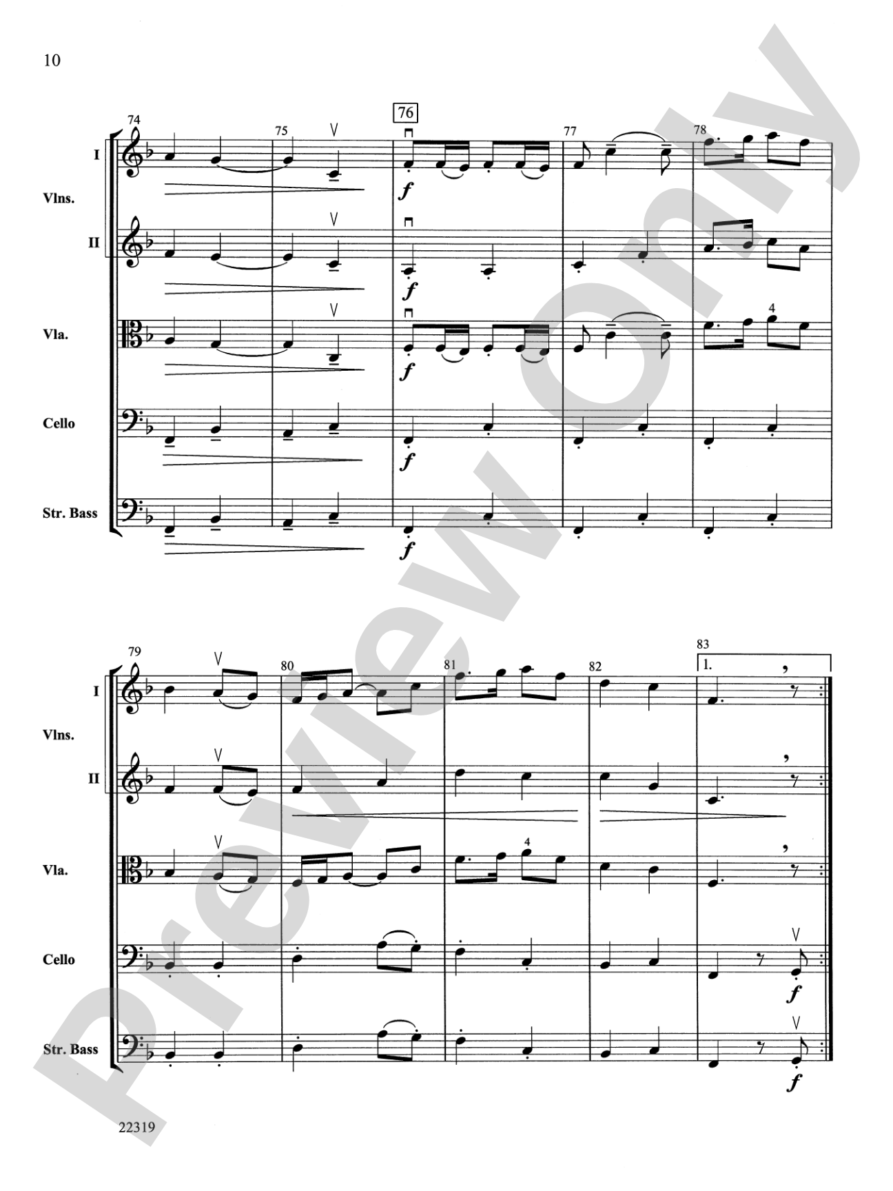 Evening Colors: String Orchestra Conductor Score & Parts