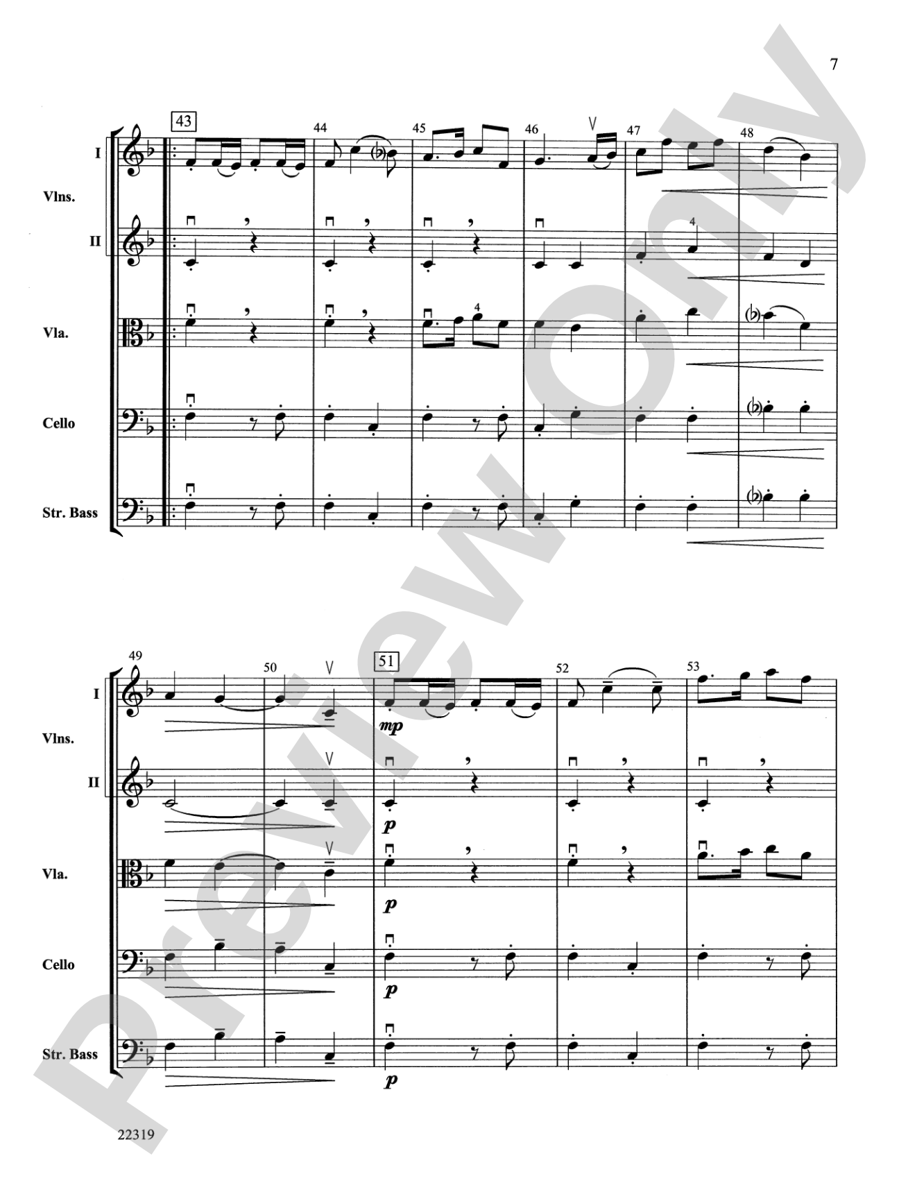 Evening Colors: String Orchestra Conductor Score & Parts