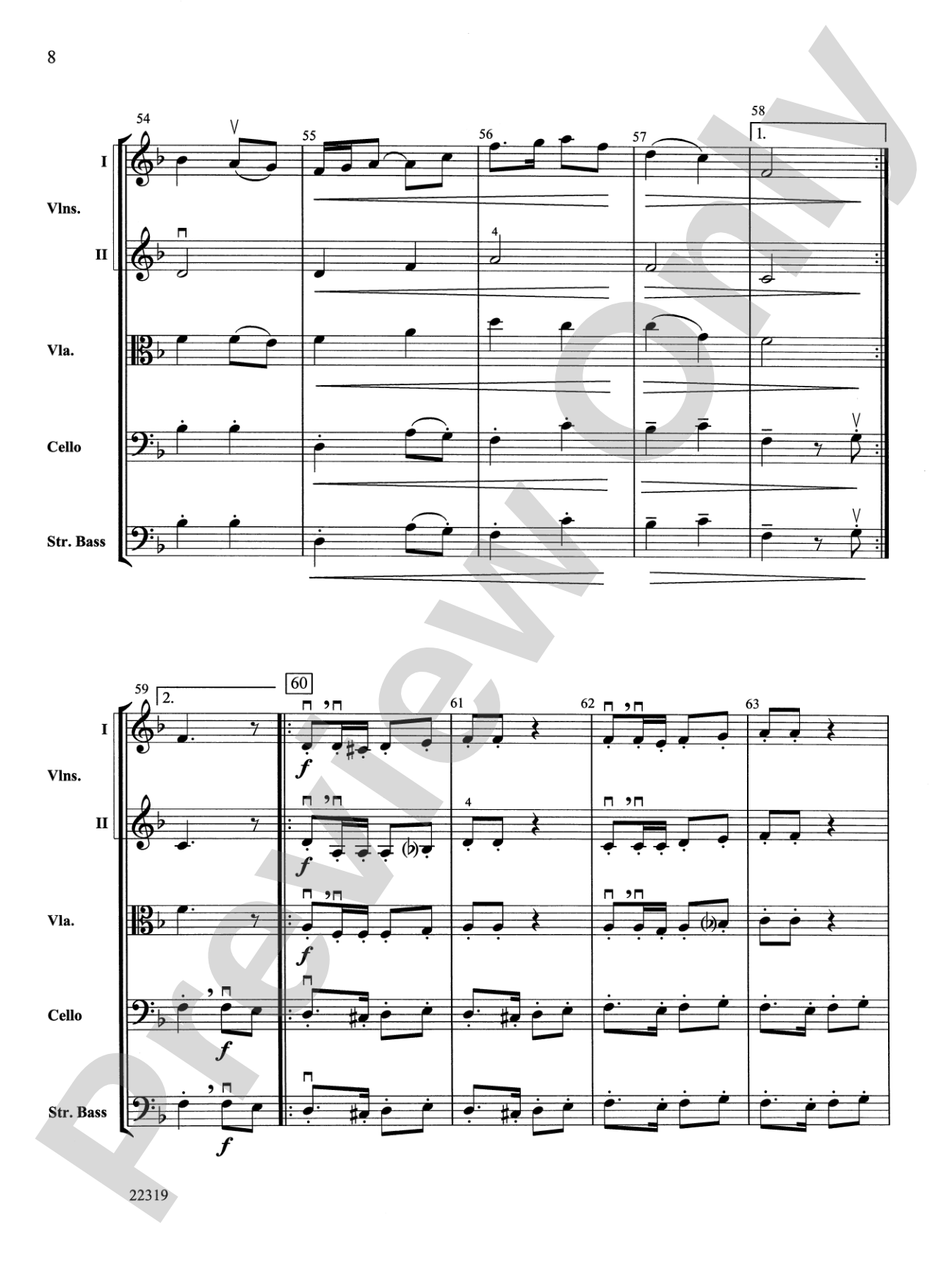 Evening Colors: String Orchestra Conductor Score & Parts