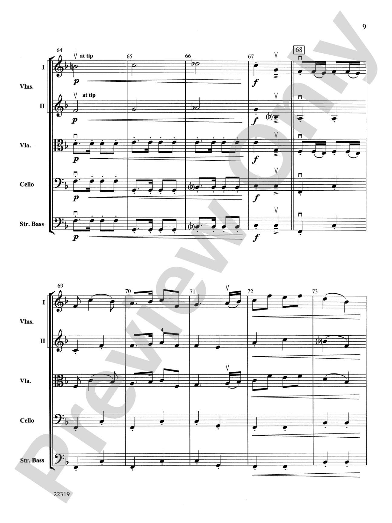 Evening Colors: String Orchestra Conductor Score & Parts