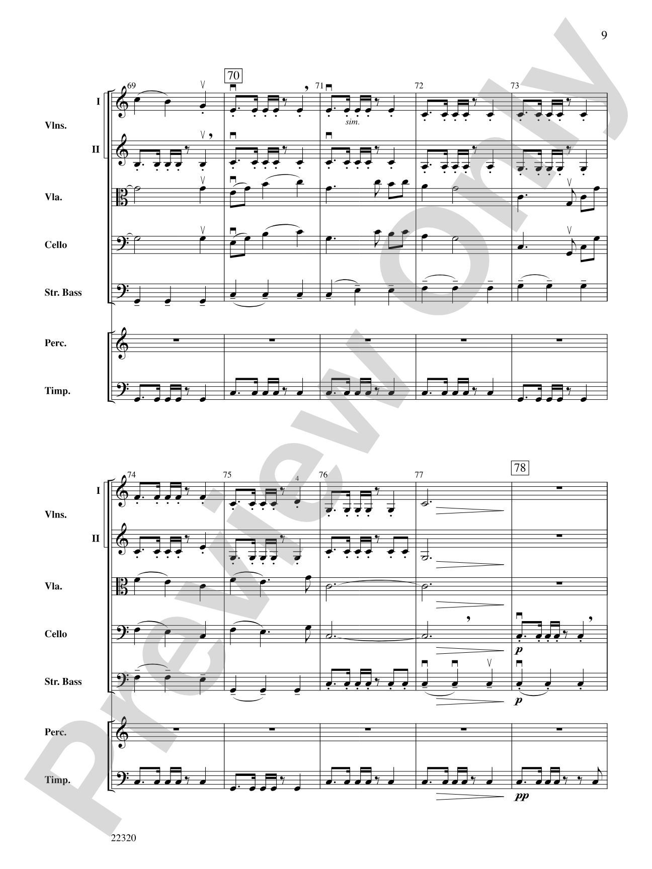 Westward Motion: String Orchestra Conductor Score & Parts