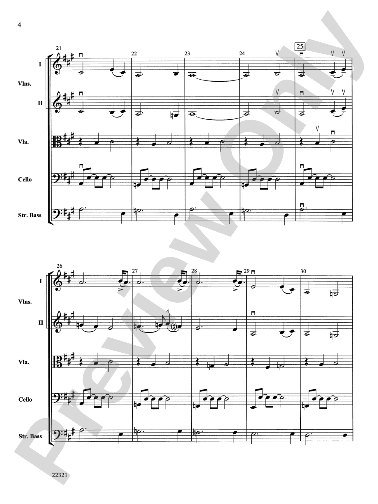 Variations on an English Pastoral Theme: String Orchestra Conductor Score & Parts
