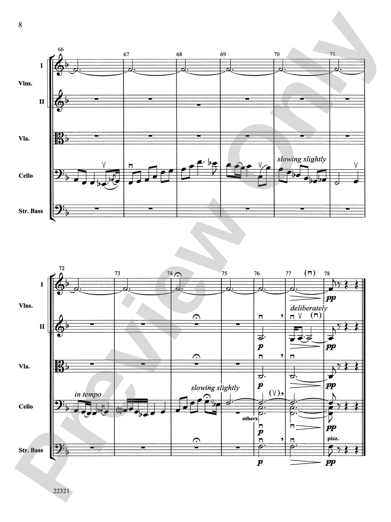 Variations on an English Pastoral Theme: String Orchestra Conductor Score & Parts