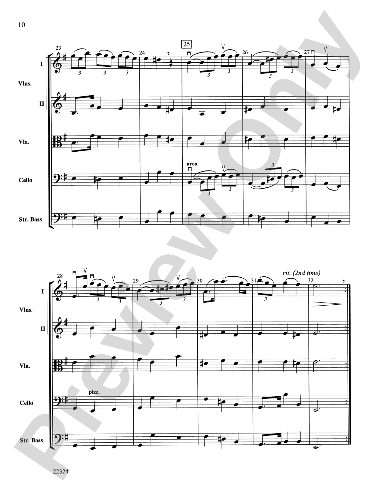 Symphony No. 1: String Orchestra Conductor Score & Parts