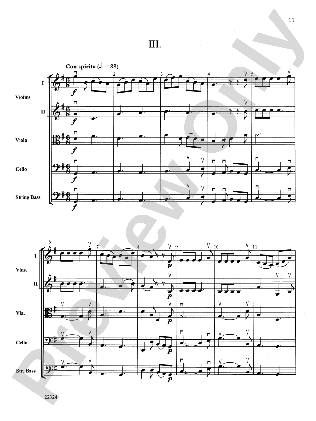 Symphony No. 1: String Orchestra Conductor Score & Parts