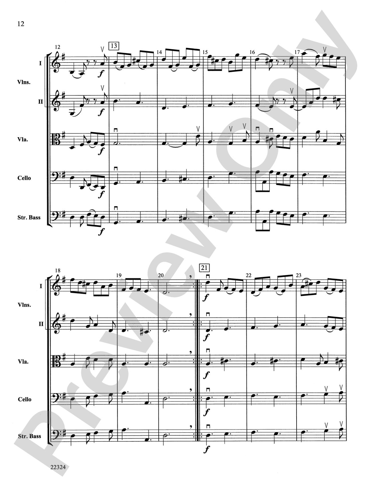 Symphony No. 1: String Orchestra Conductor Score & Parts