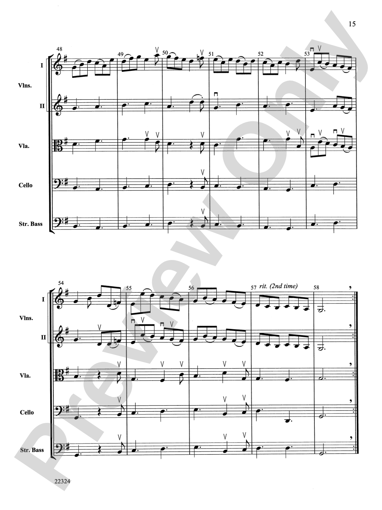 Symphony No. 1: String Orchestra Conductor Score & Parts