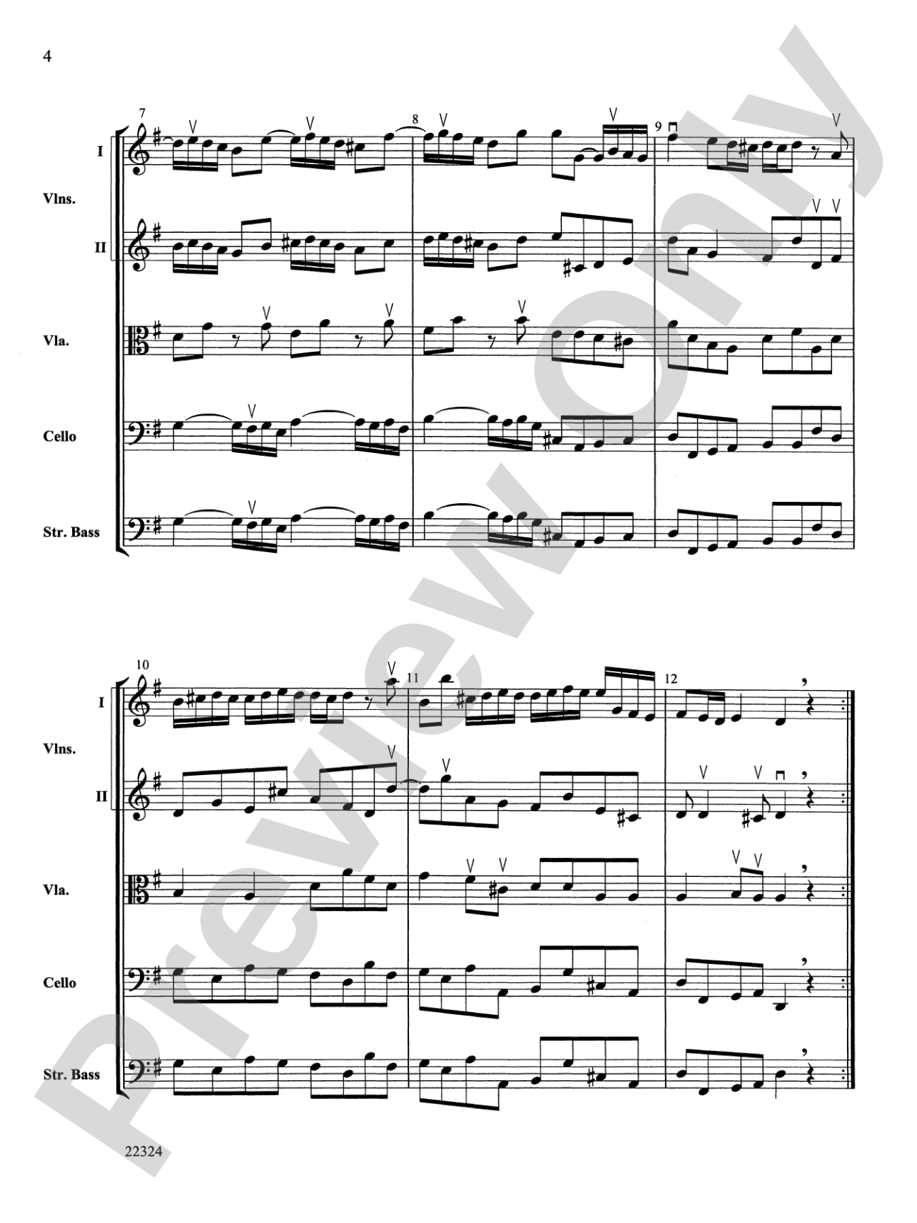 Symphony No. 1: String Orchestra Conductor Score & Parts