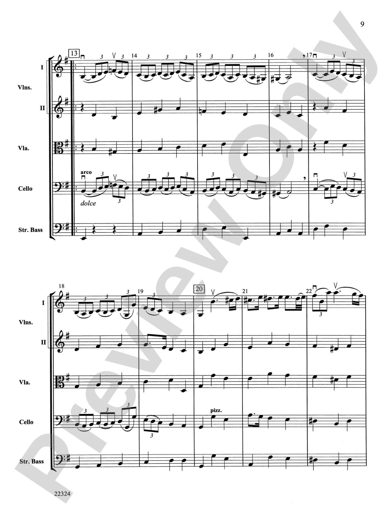 Symphony No. 1: String Orchestra Conductor Score & Parts