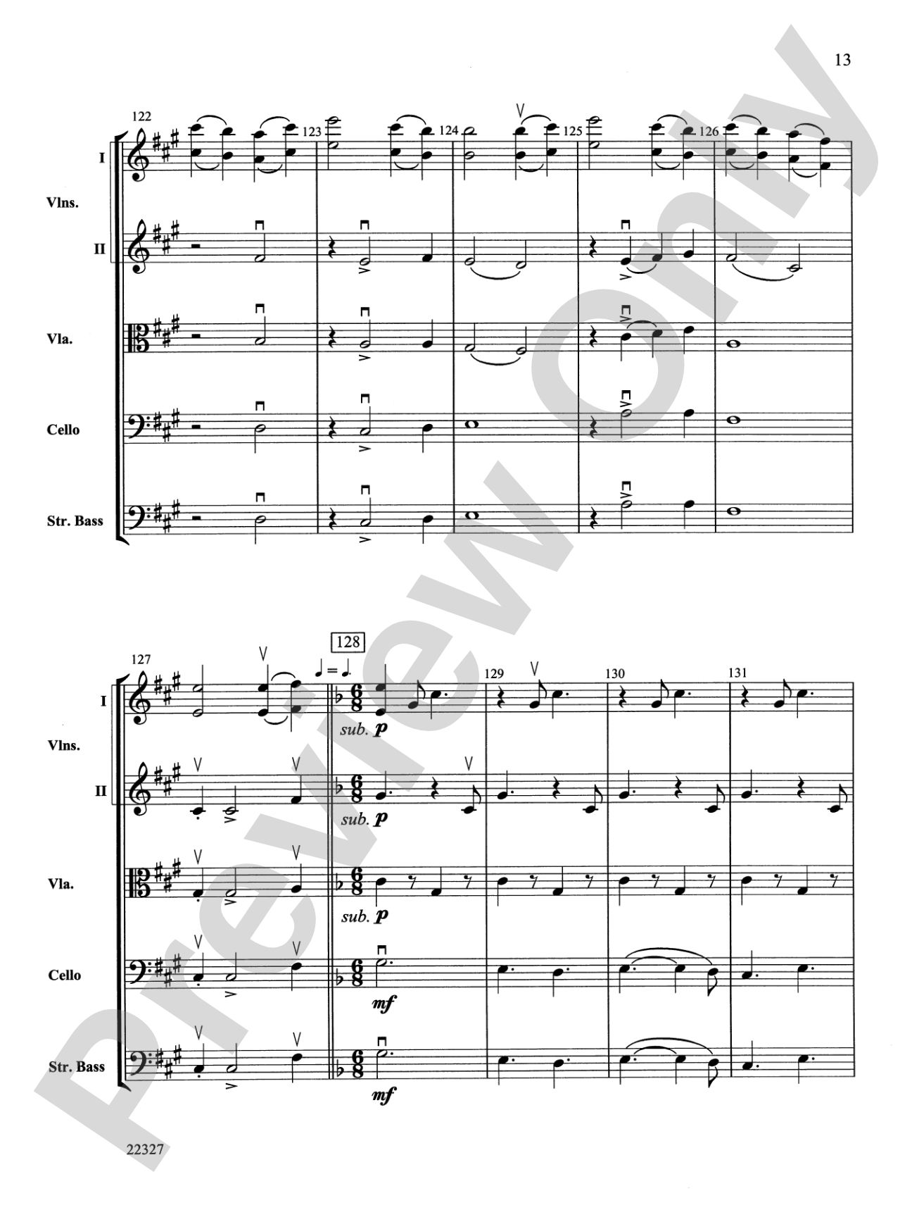 Shaker Dance and Lament: String Orchestra Conductor Score & Parts