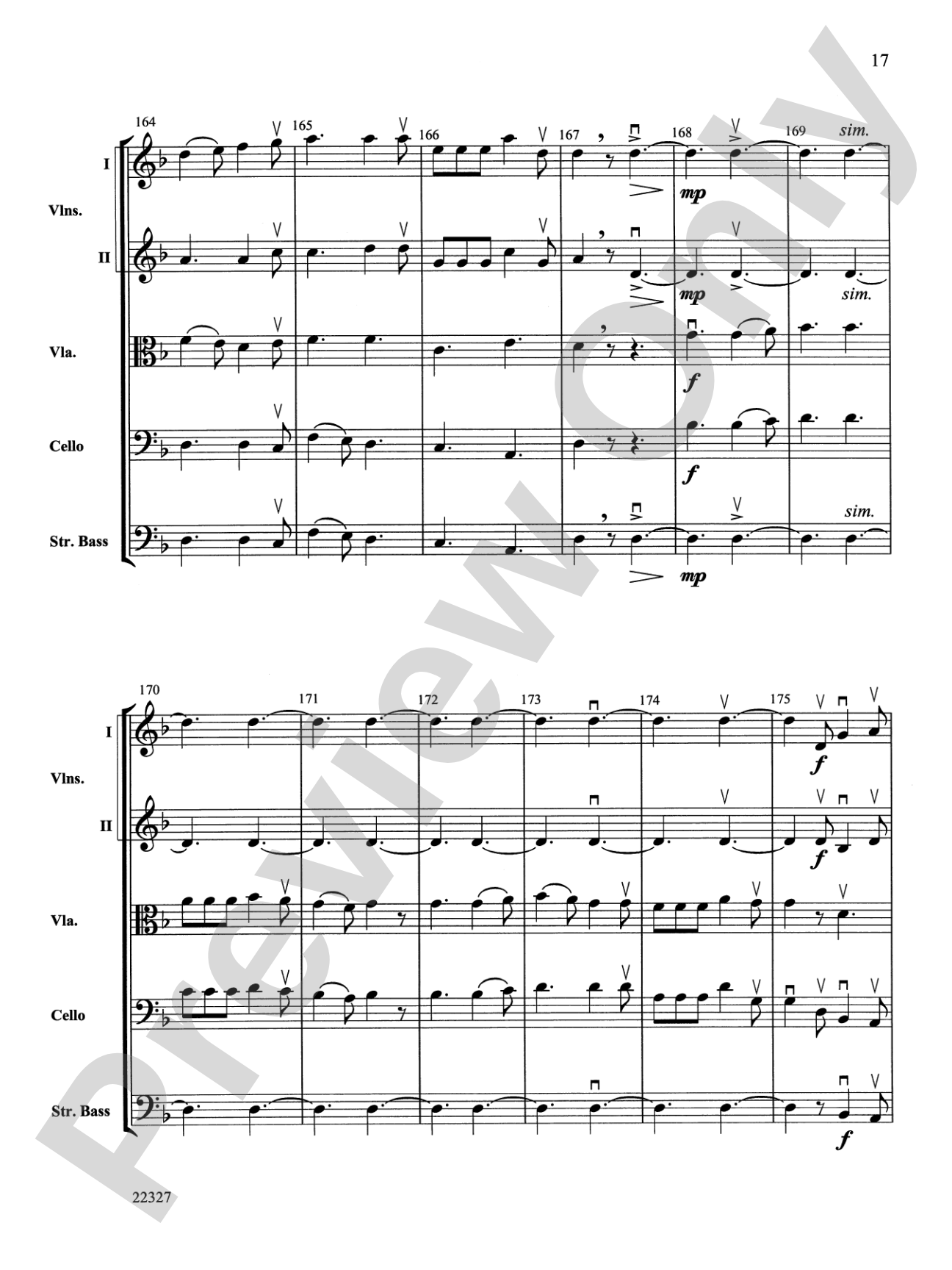 Shaker Dance and Lament: String Orchestra Conductor Score & Parts