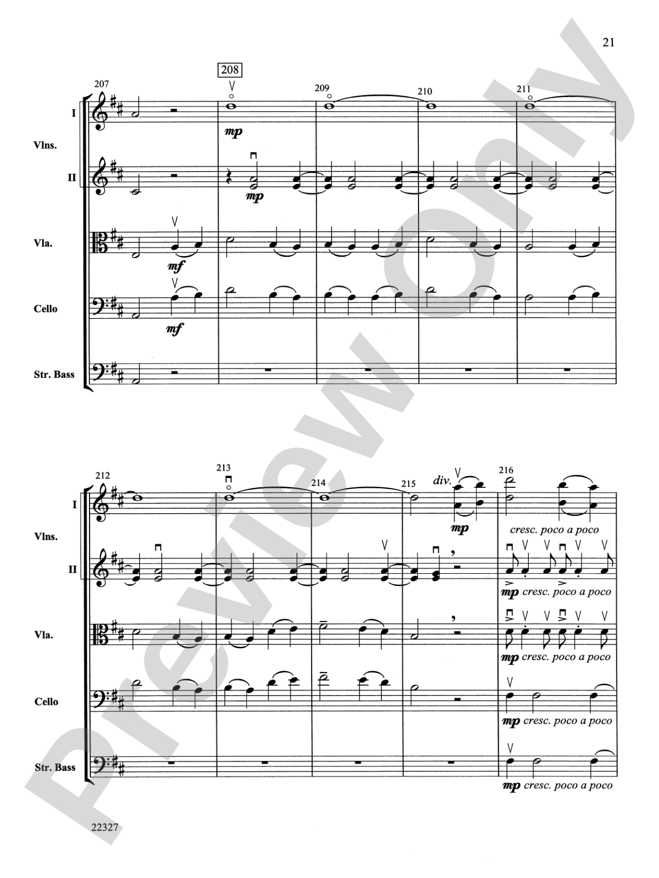 Shaker Dance and Lament: String Orchestra Conductor Score & Parts