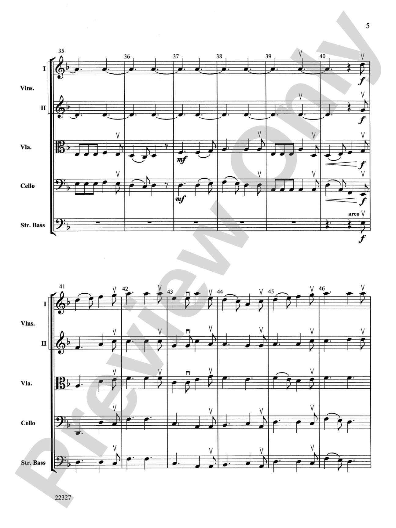 Shaker Dance and Lament: String Orchestra Conductor Score & Parts