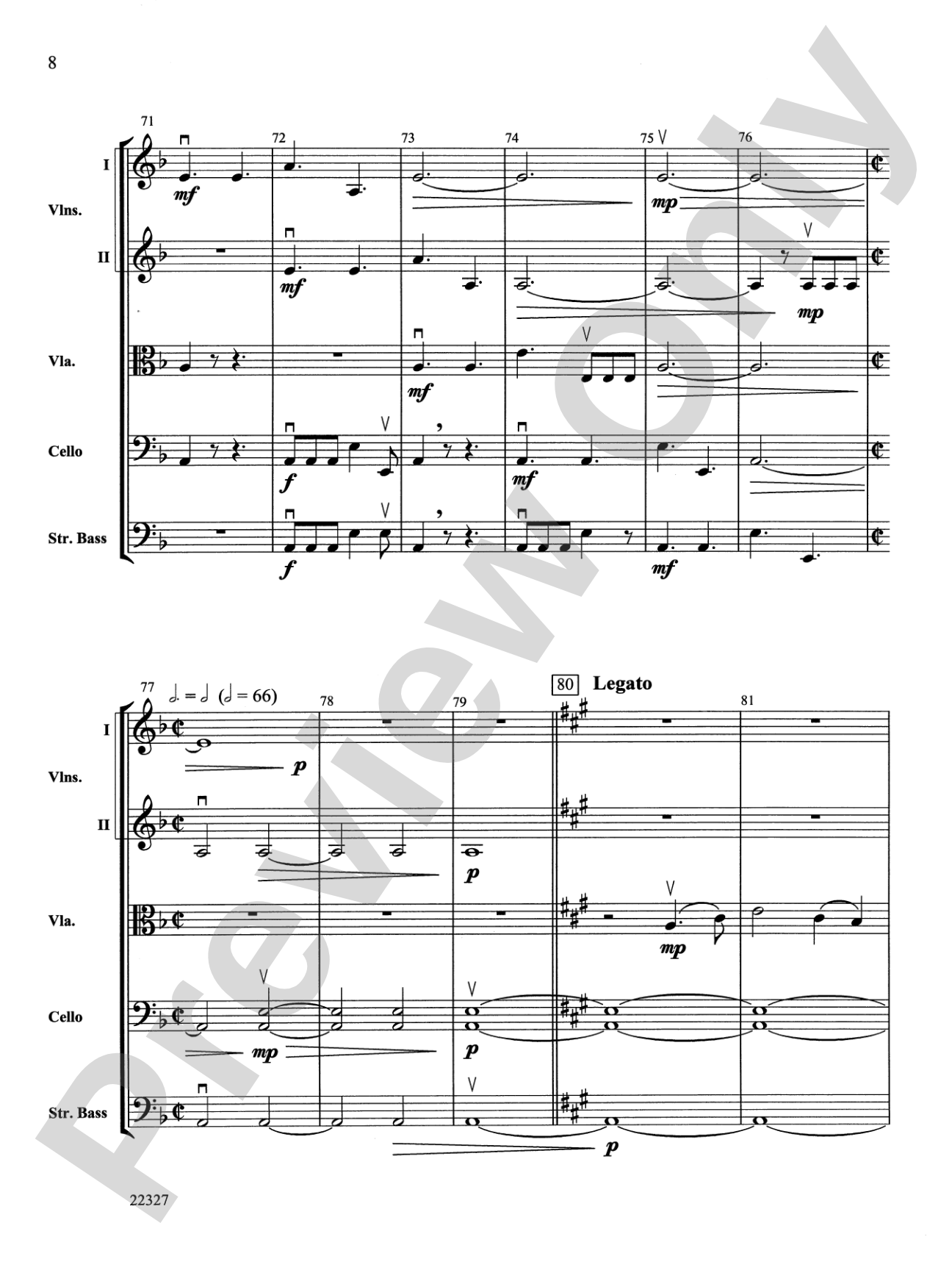 Shaker Dance and Lament: String Orchestra Conductor Score & Parts