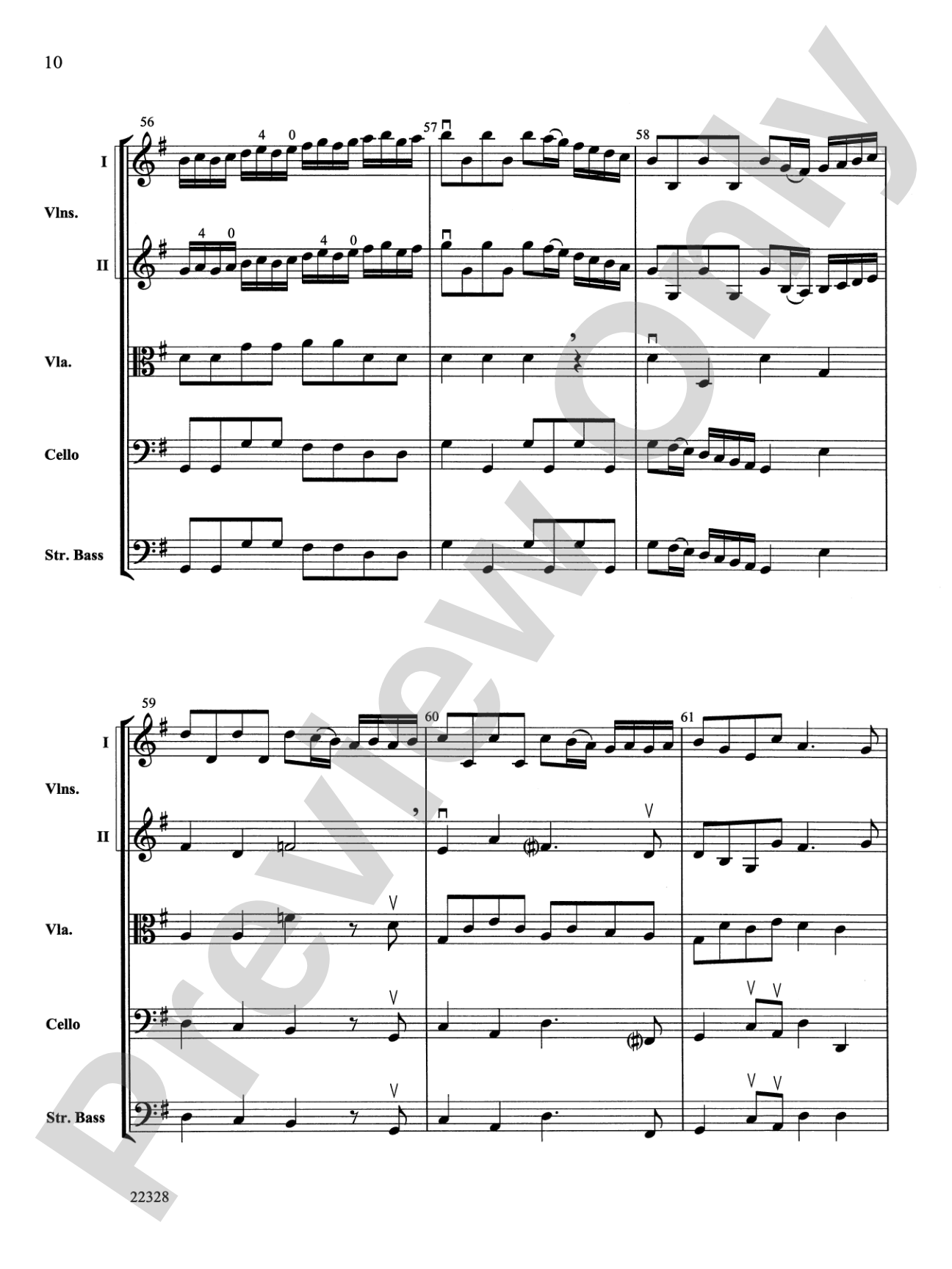 Overture from Alcina: String Orchestra Conductor Score & Parts