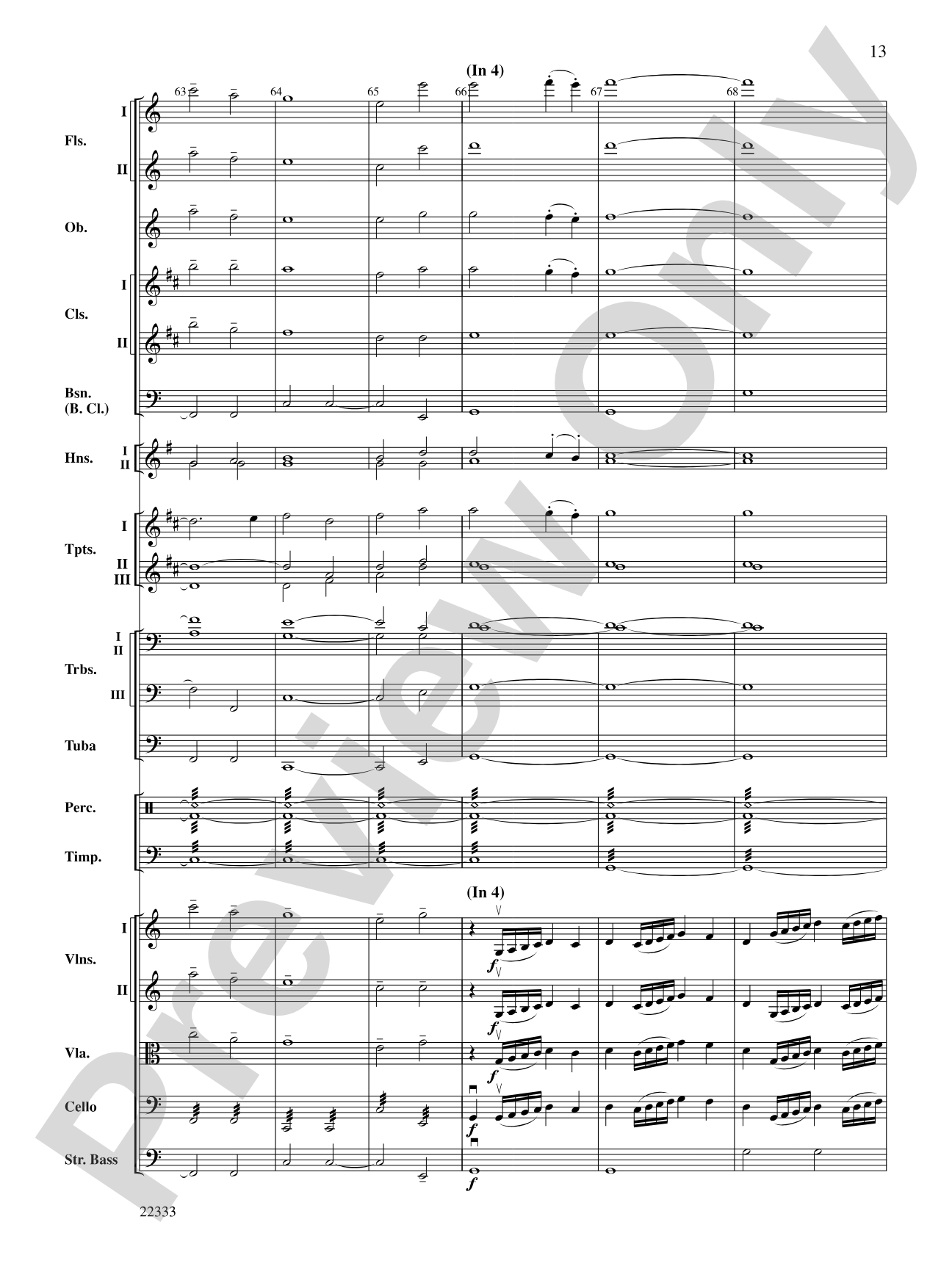 Academic Festival Overture: Full Orchestra Conductor Score & Parts