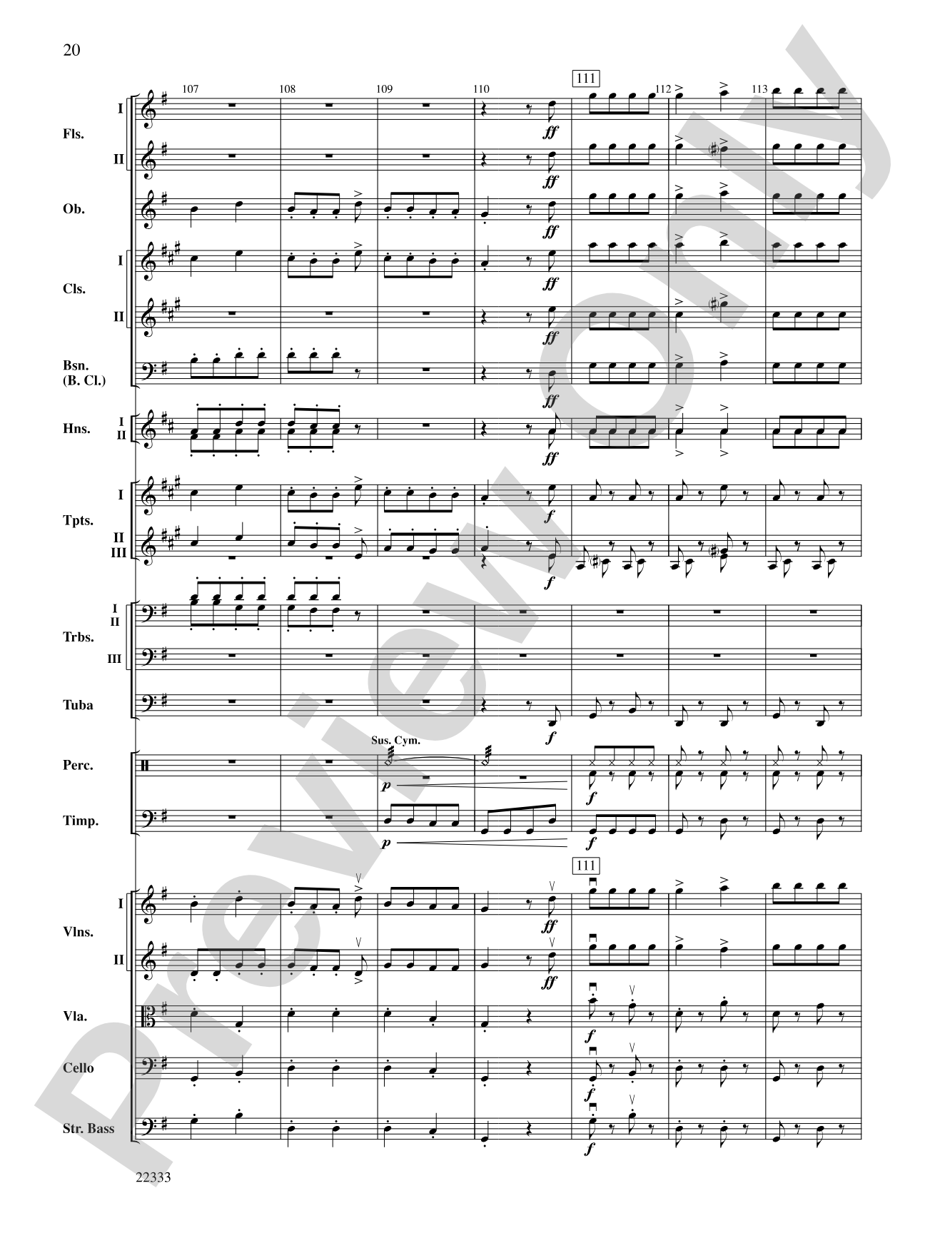 Academic Festival Overture: Full Orchestra Conductor Score & Parts