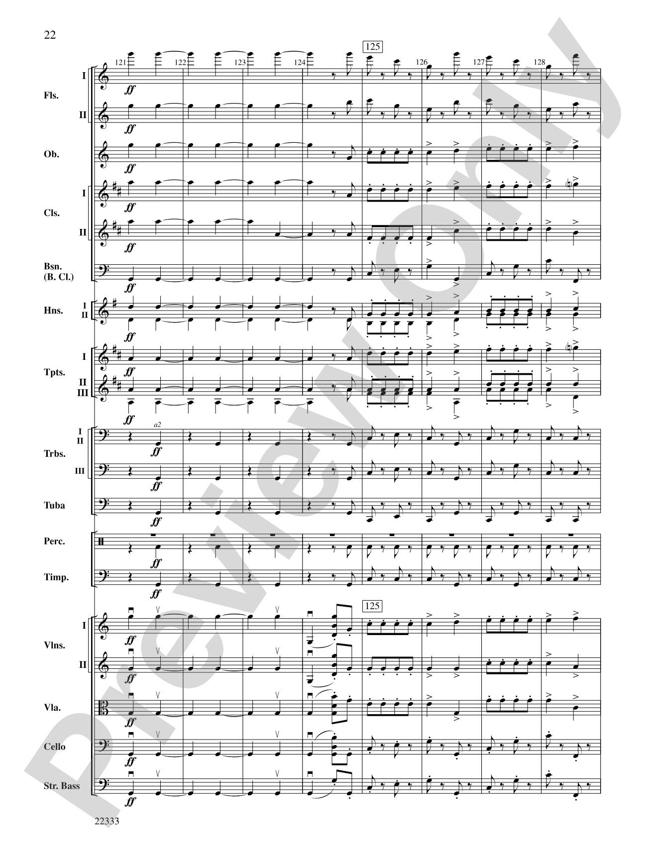 Academic Festival Overture: Full Orchestra Conductor Score & Parts