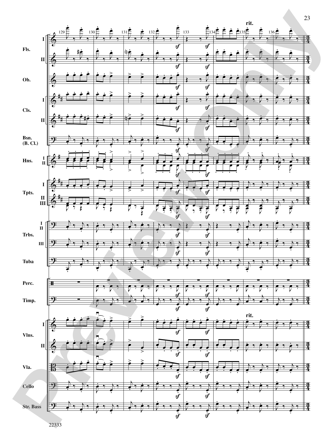 Academic Festival Overture: Full Orchestra Conductor Score & Parts