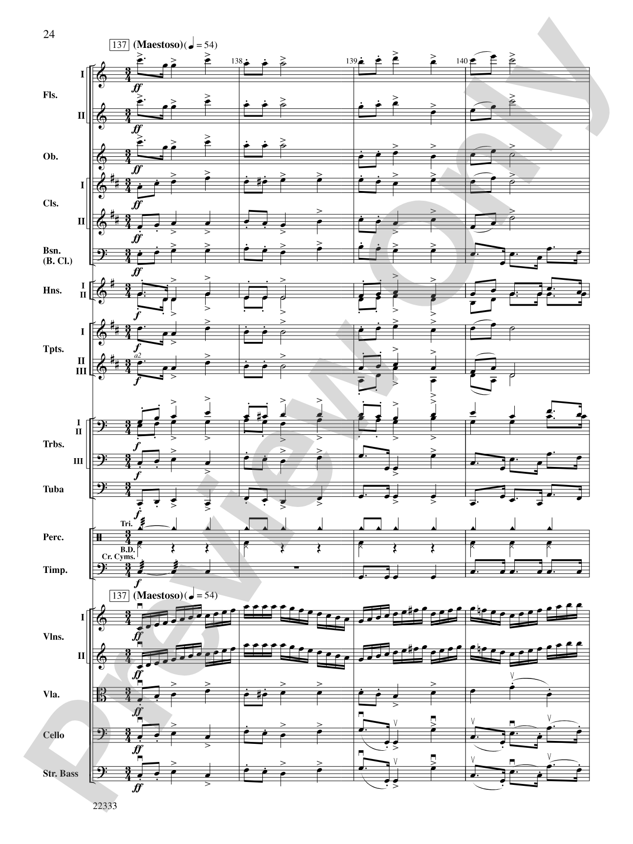 Academic Festival Overture: Full Orchestra Conductor Score & Parts