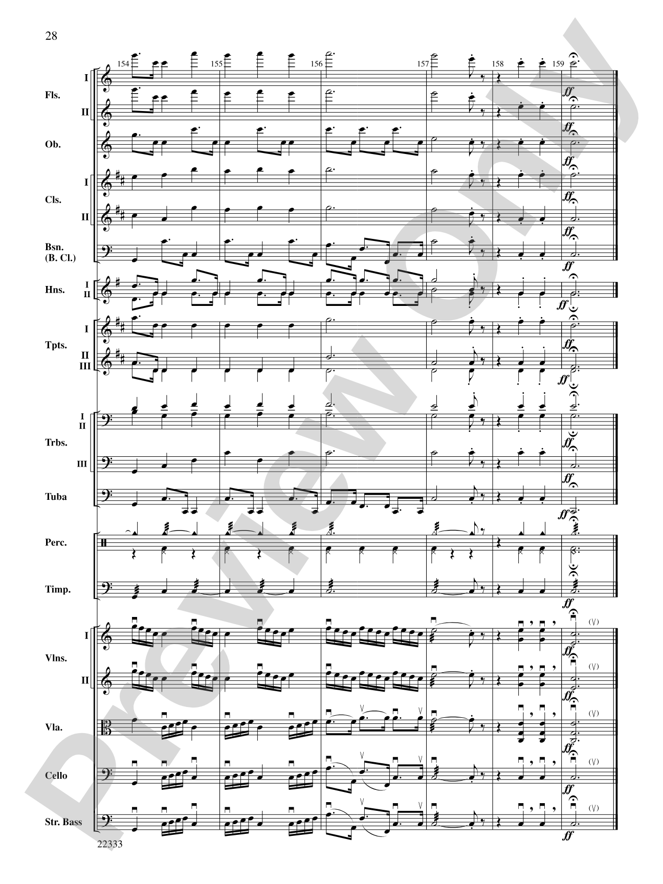 Academic Festival Overture: Full Orchestra Conductor Score & Parts