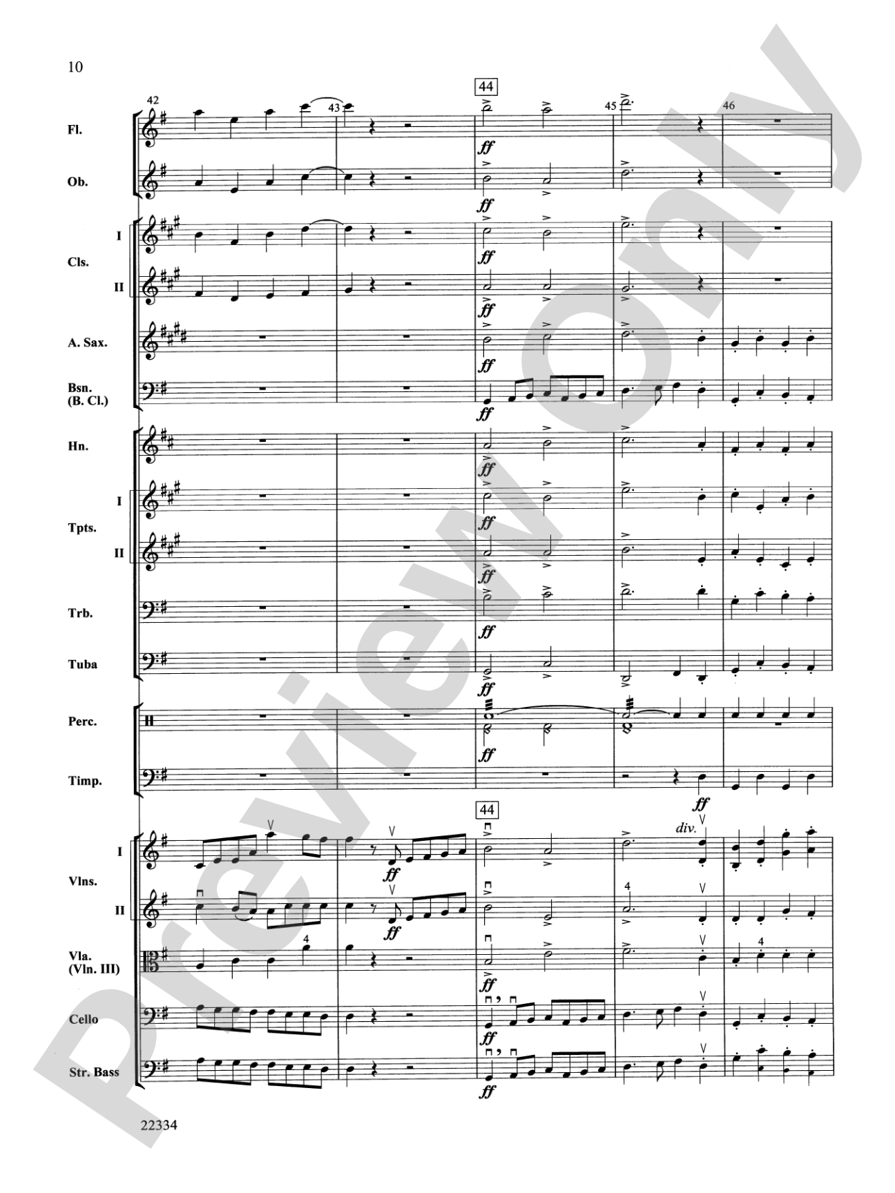 Symphony No. 5 "Reformation" (4th Movement): Full Orchestra Conductor Score & Parts