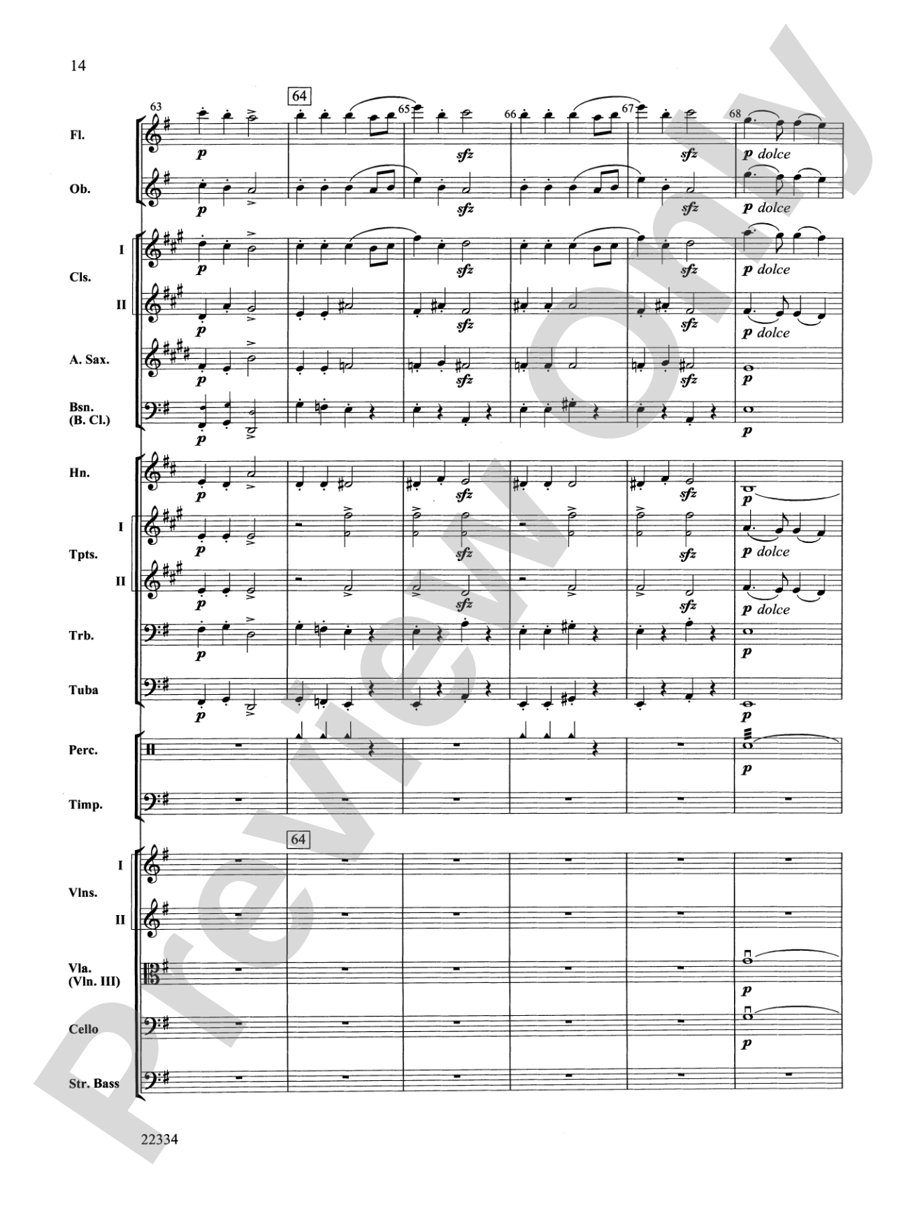 Symphony No. 5 "Reformation" (4th Movement): Full Orchestra Conductor Score & Parts